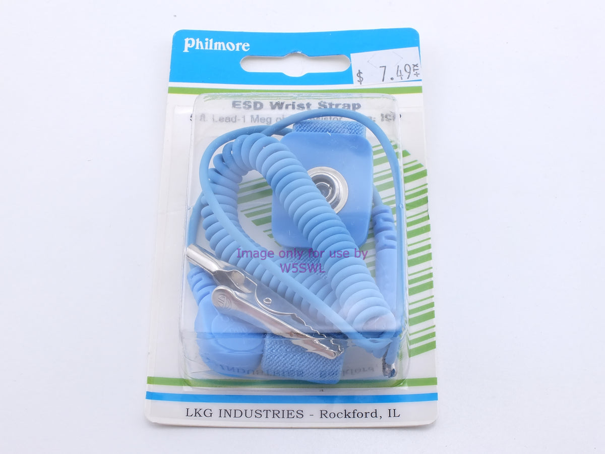 Philmore ICP ESD Wrist Strap 5 Ft. Lead-1 Meg Ohm Resistor (bin34) - Dave's Hobby Shop by W5SWL