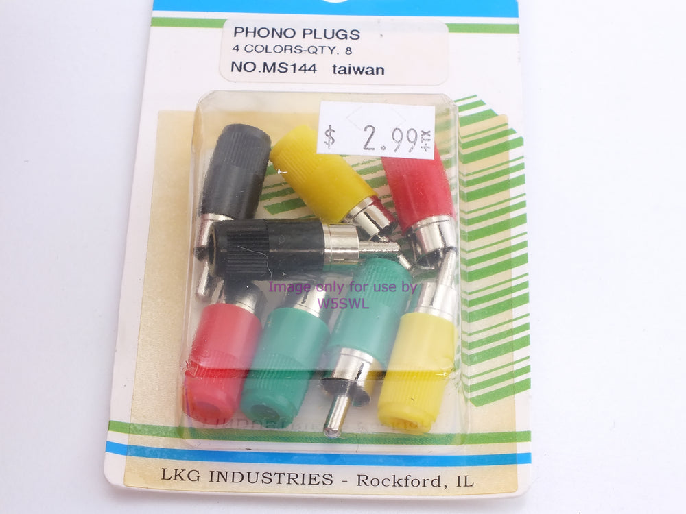 Philmore MS144 Phono Plugs 4 Colors-Qty. 8 (bin44) - Dave's Hobby Shop by W5SWL