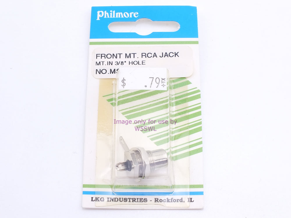 Philmore MS22 Front Mt. RCA Jack Mt.In 3/8" Hole (bin43) - Dave's Hobby Shop by W5SWL