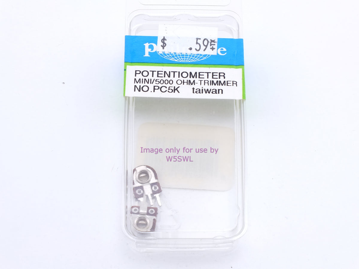 Philmore PC5K Potentiometer Mini/5000 Ohm-Trimmer (bin74) - Dave's Hobby Shop by W5SWL