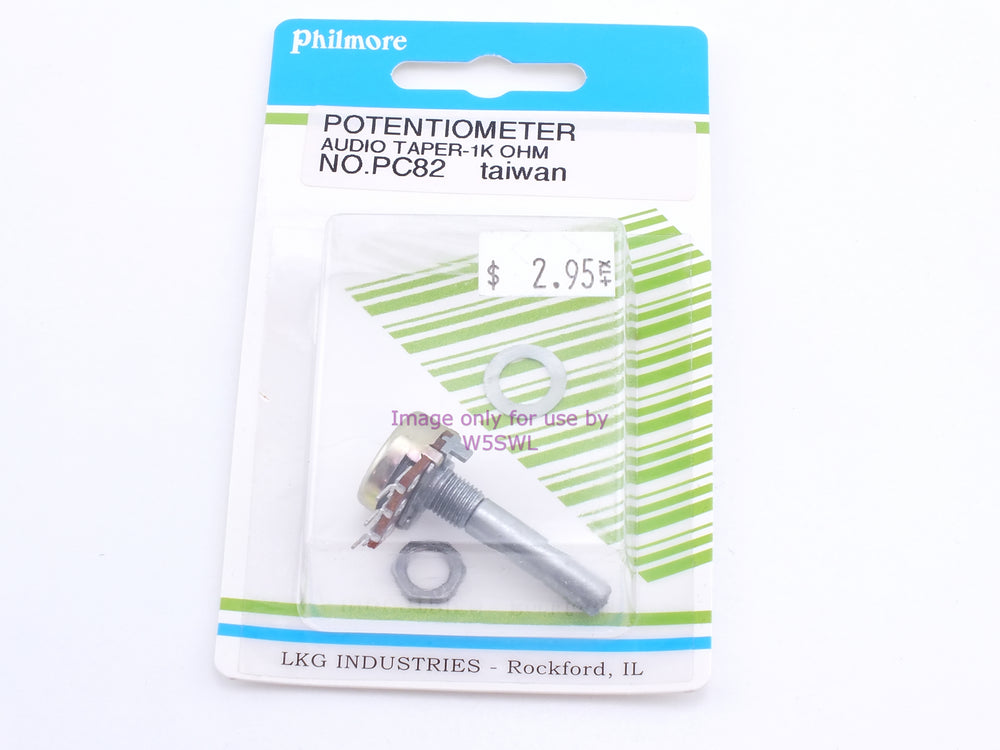 Philmore PC82 Potentiometer Audio Taper-1K Ohm (bin62) - Dave's Hobby Shop by W5SWL