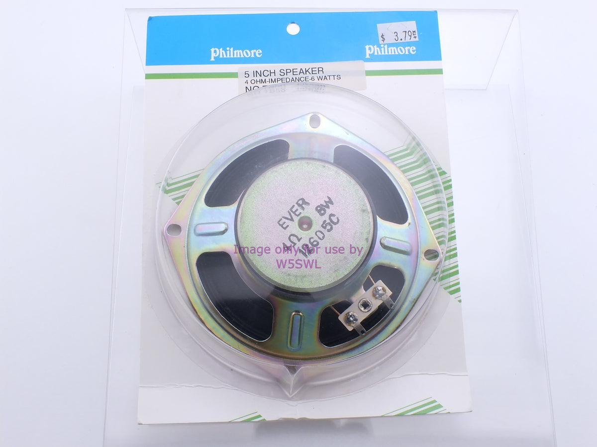 Philmore TS50 5 Inch Speaker 4 Ohm 6Watts (bin78) - Dave's Hobby Shop by W5SWL